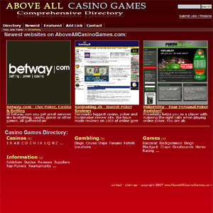 Casino Games Directory Above All